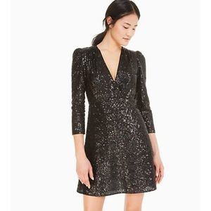 PERFECT 🥳 DRESS! Kate Spade Black Sequin Mini Dress